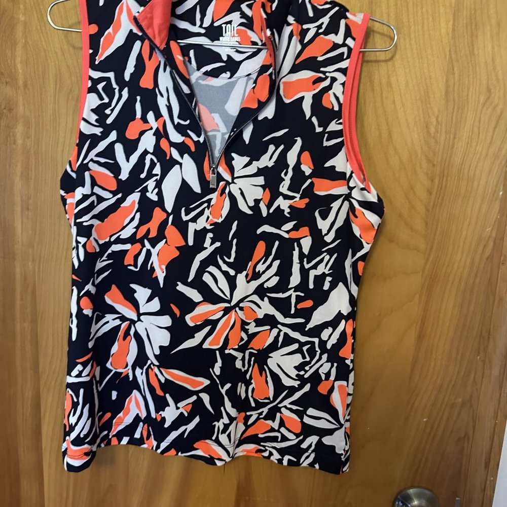 Tail Women's Quarter Zip Sleeveless Top